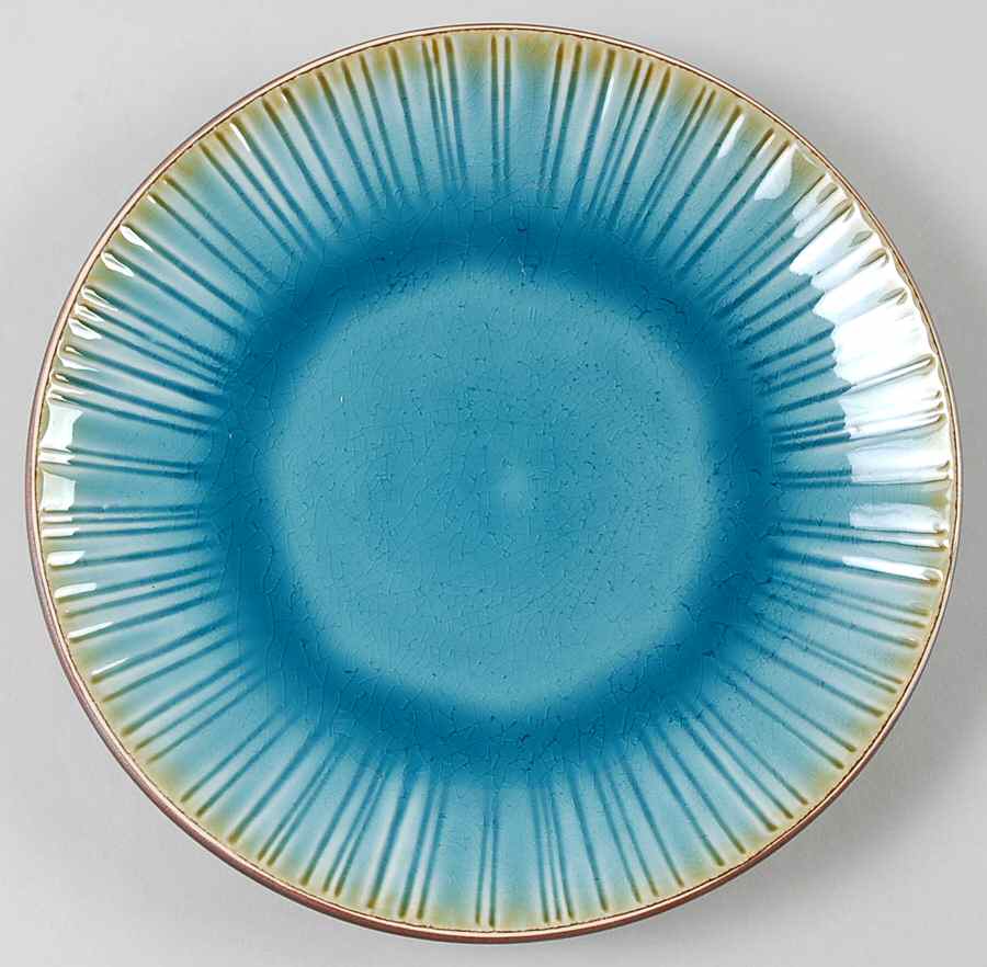 Cressa Turquoise Salad/Dessert Plate by Gibson Designs-1
