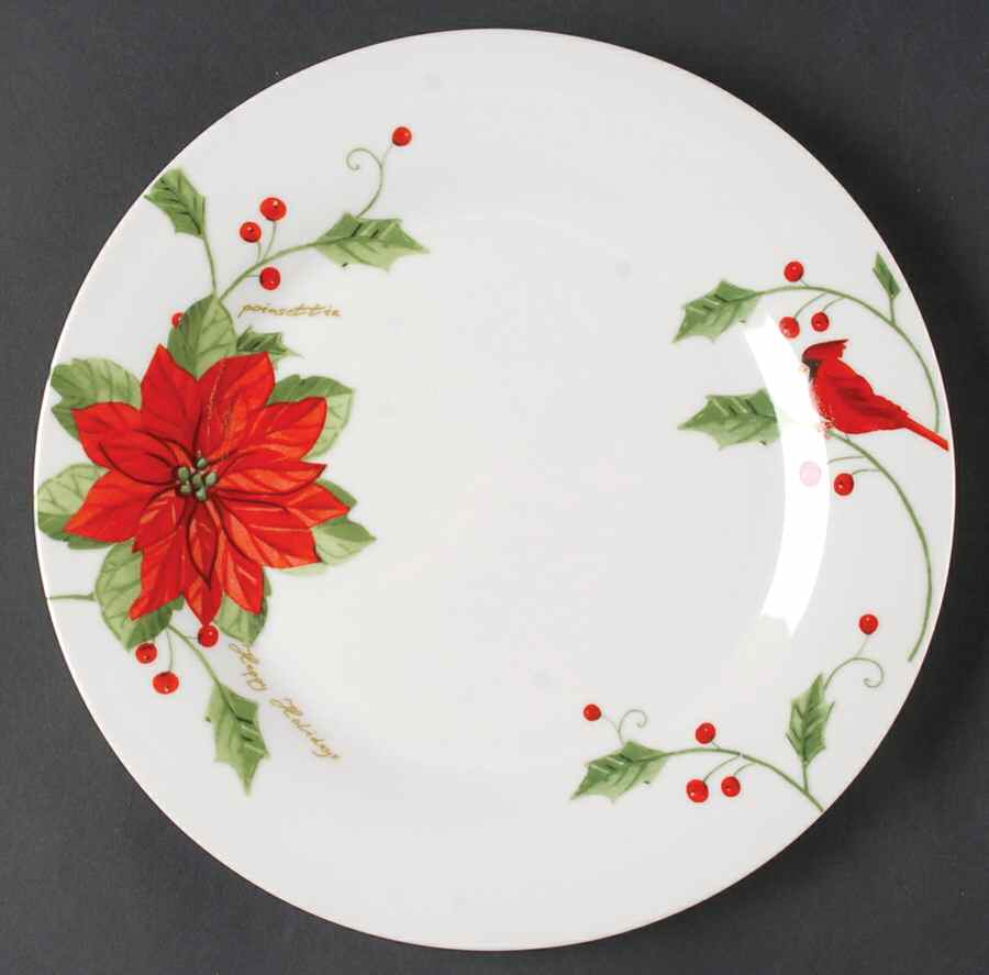 Cardinal Blossom Dinner Plate by Gibson Designs-1