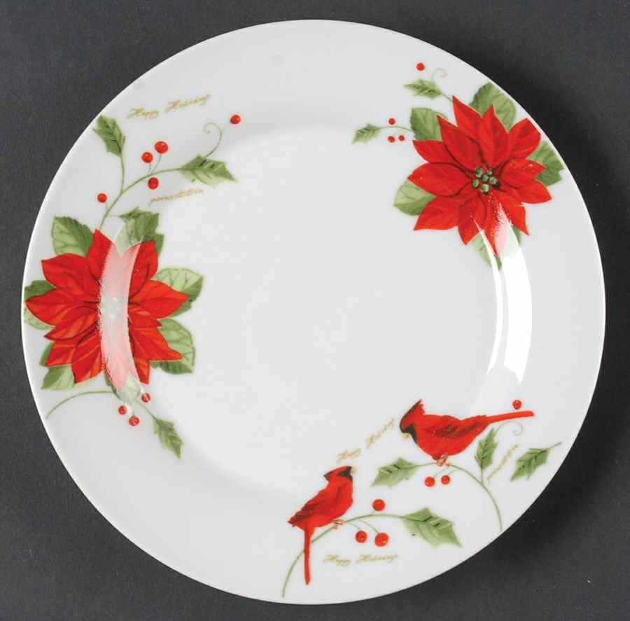 Cardinal Blossom Salad/Dessert Plate by Gibson Designs-1