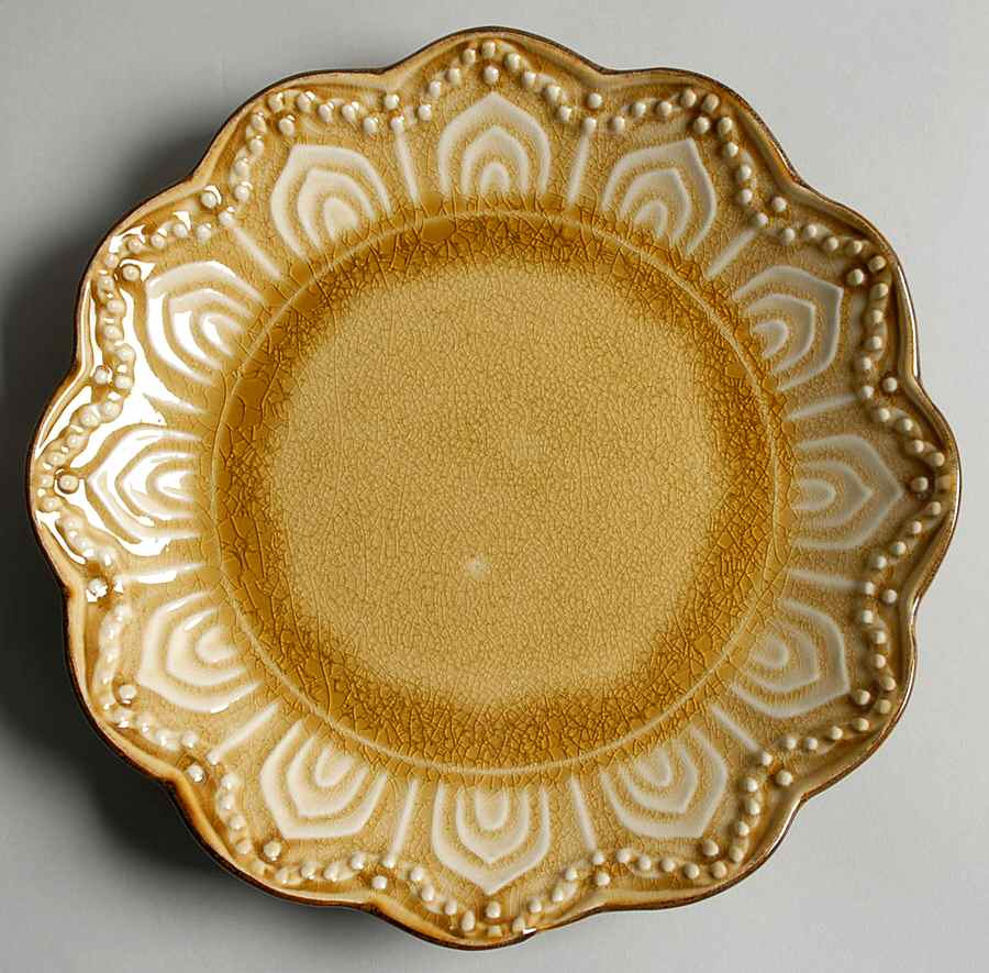 Maison Morocco Amber Salad/Dessert Plate by Gibson Designs-1