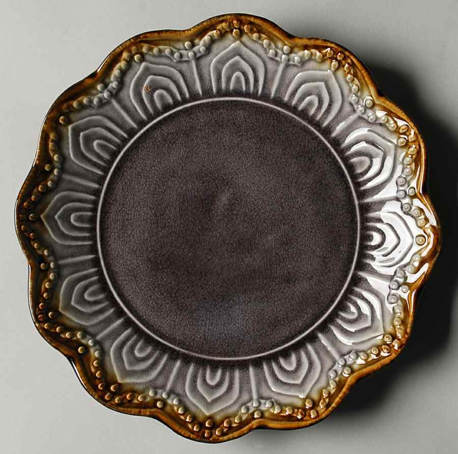 Maison Morocco Purple Salad/Dessert Plate by Gibson Designs-1