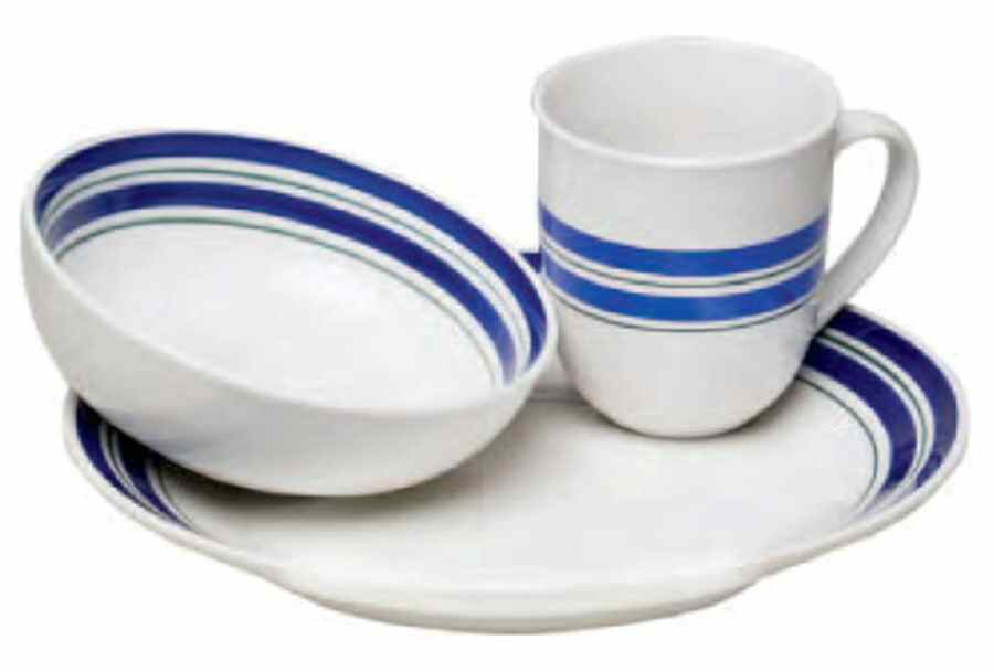 Main Elements Cobalt Blue Dinner Plate by Gibson Designs-1