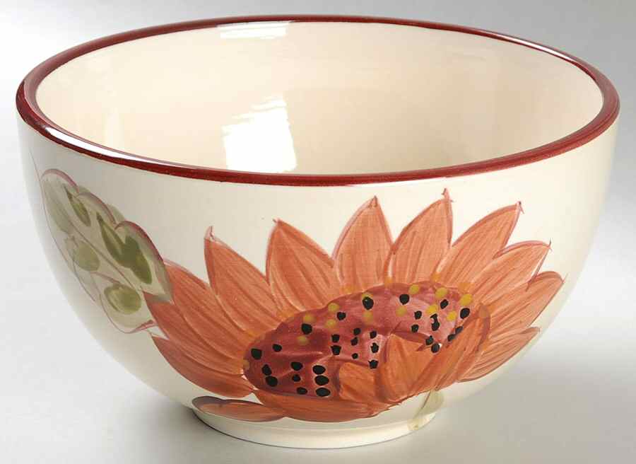 Garden Flowers Soup/Cereal Bowl by Gibson Designs-1