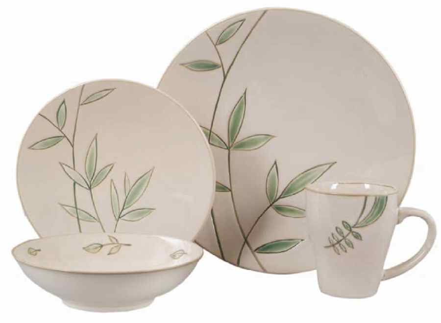 Leaf Expressions Dinner Plate by Gibson Designs-1