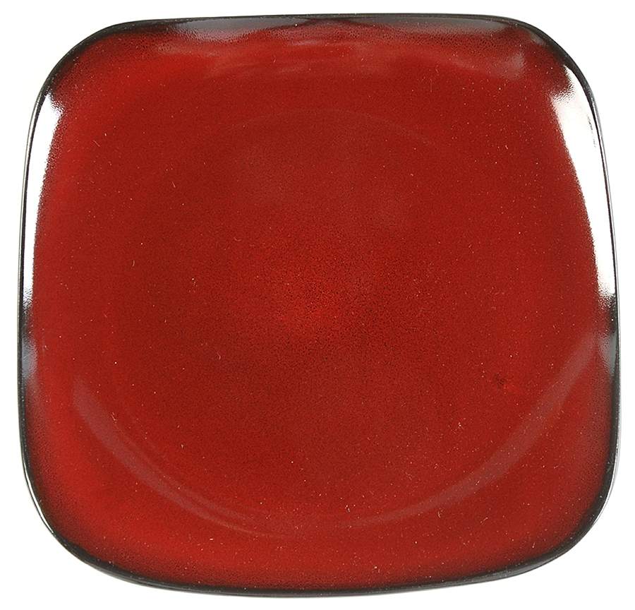 Lacerta Burgundy Salad/Dessert Plate by Gibson Designs-1