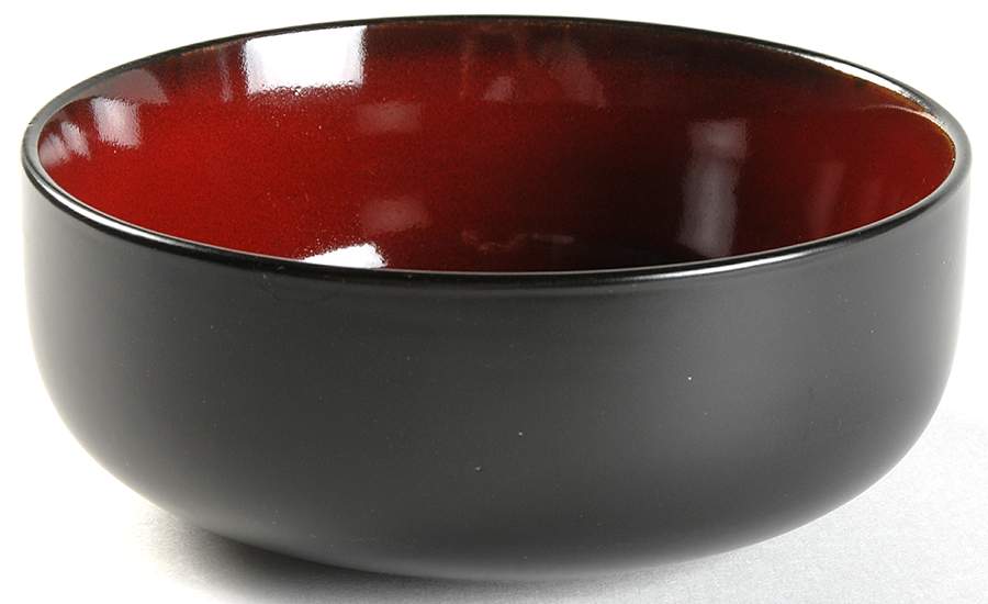 Lacerta Burgundy Individual Soup/Salad Bowl by Gibson Designs-1