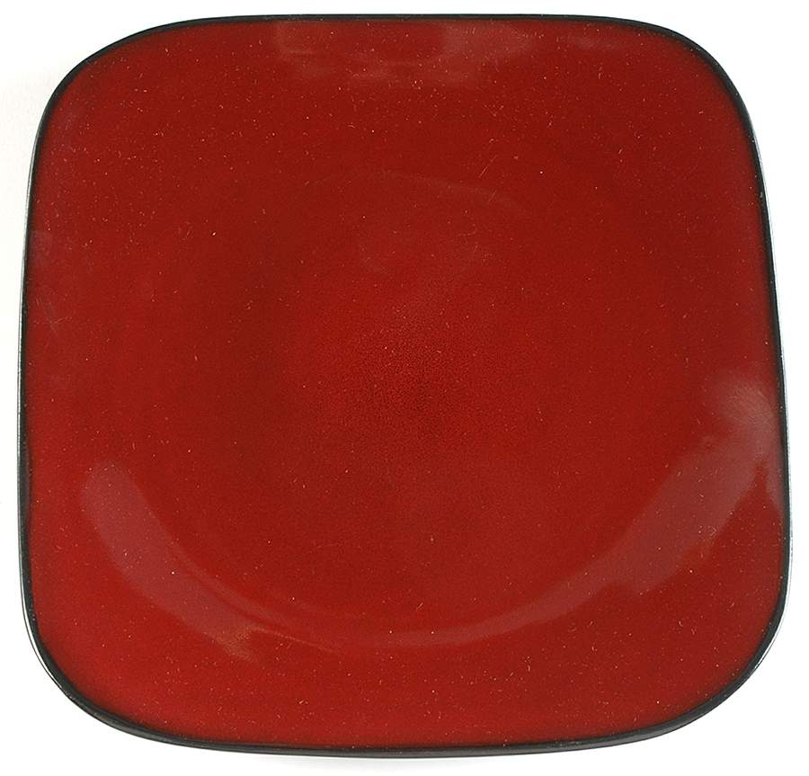 Lacerta Burgundy Dinner Plate by Gibson Designs-1