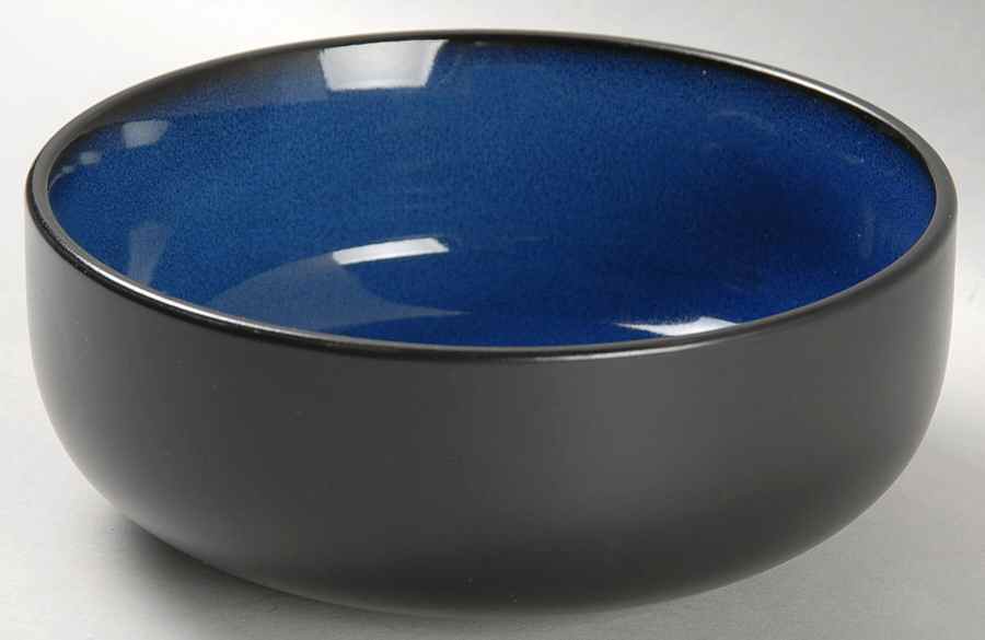 Lacerta Cobalt Blue Individual Soup/Salad Bowl by Gibson Designs-1