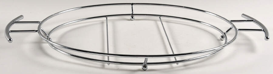 Natural Curve Metal Stand for 16" Oval Platter by Godinger-1