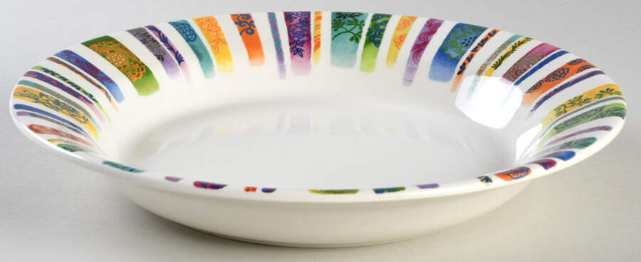 Eden Rim Soup Bowl by Faiencerie De Gien-1
