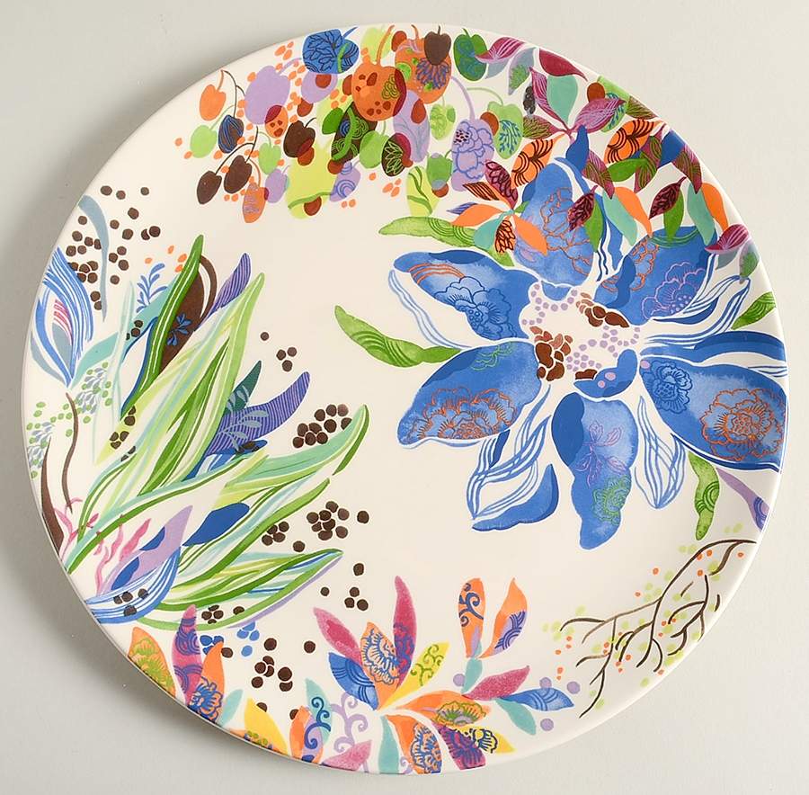 Eden Cake Plate by Faiencerie De Gien-1