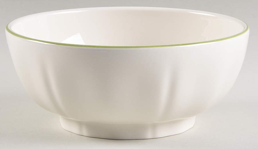 Filets Vert (GREEN) 6" Round Serving Bowl by Faiencerie De Gien-1