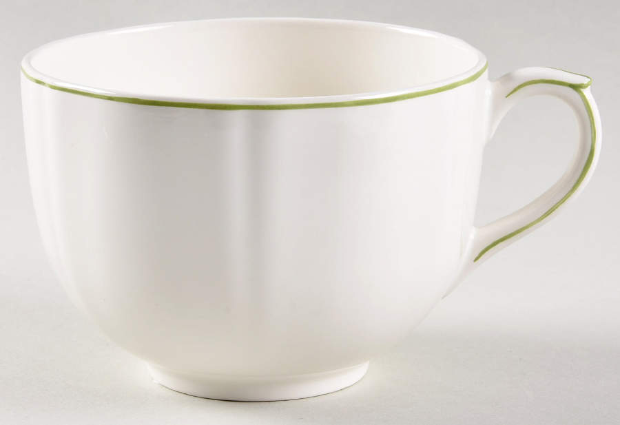 Filets Vert (GREEN) Jumbo Cup by Faiencerie De Gien-1