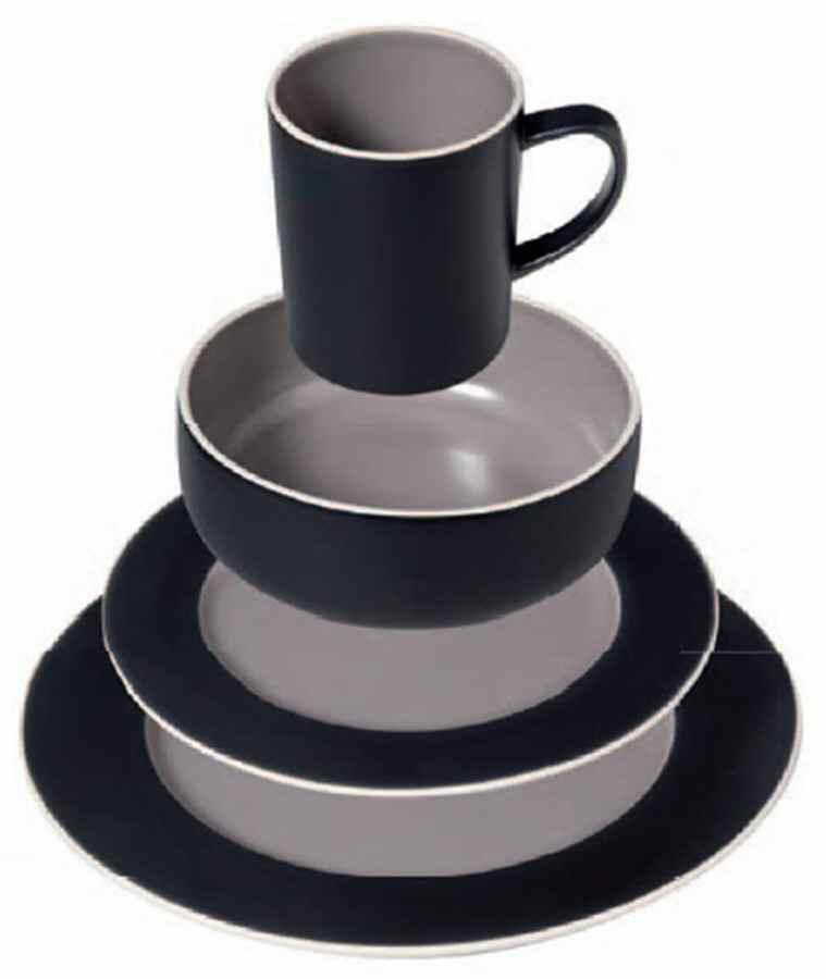 Grazetto Grey Dinner Plate by Gibson Designs-1