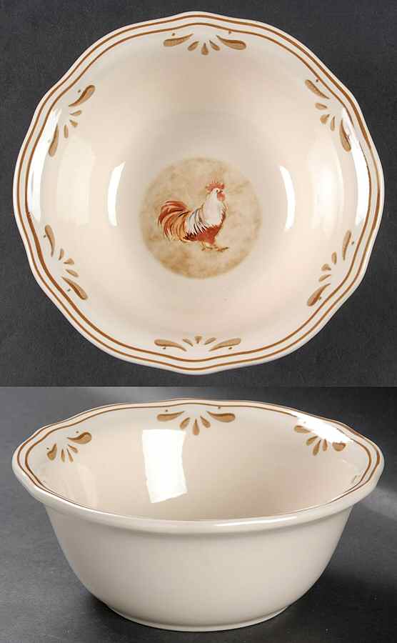 Grand Rooster Individual Soup/Salad Bowl by Gibson Designs-1