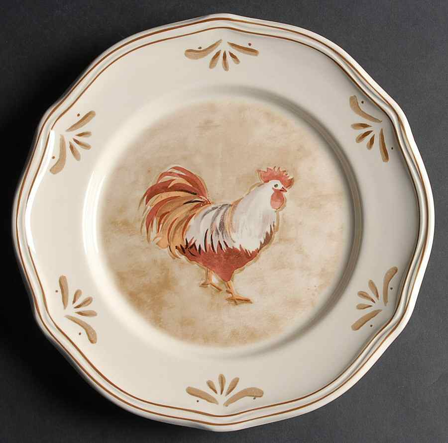 Grand Rooster Dinner Plate by Gibson Designs-1