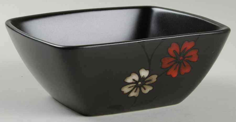 Evening Blossom Square Individual Soup/Salad Bowl by Gibson Designs-1