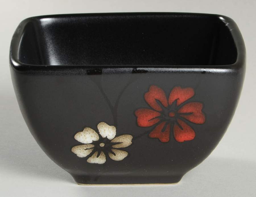 Evening Blossom Square Fruit/Dessert (Sauce) Bowl by Gibson Designs-1