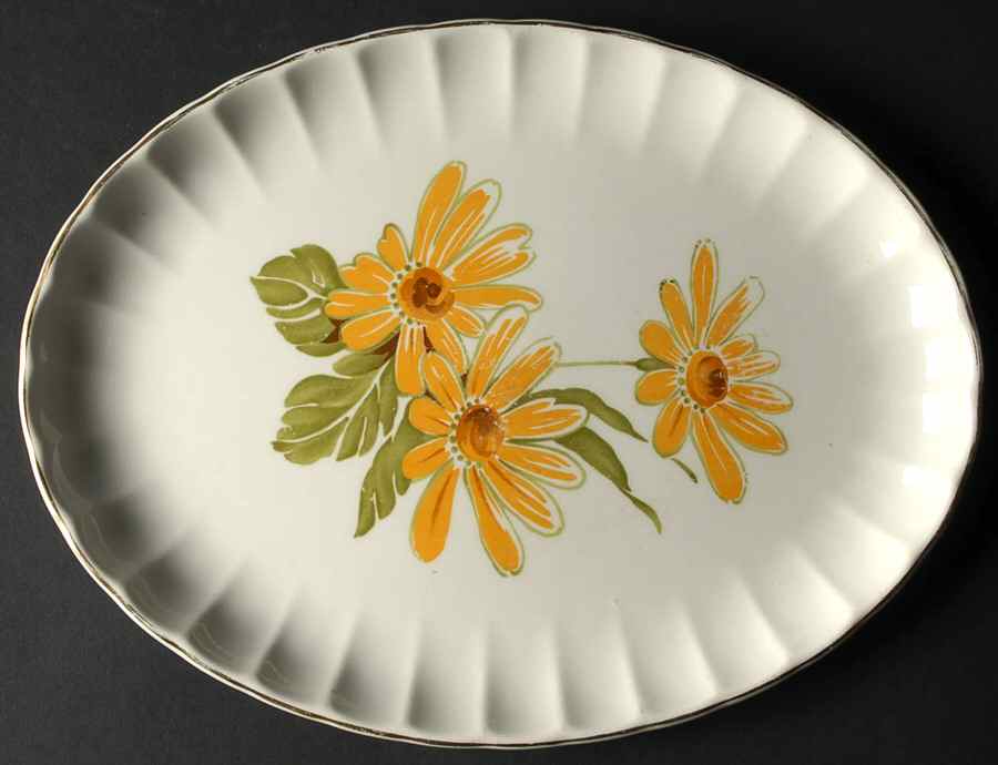 GEO530 11" Oval Serving Platter by WS George-1