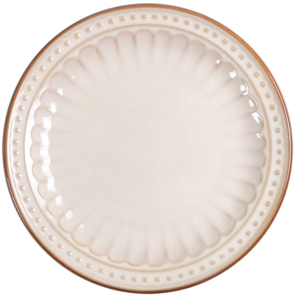 Braedon Cream Salad Plate by Gibson Designs-1