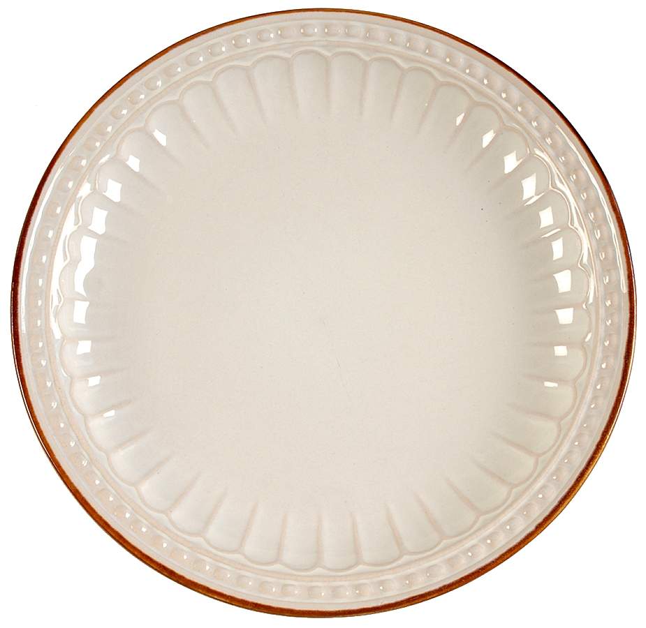 Braedon Cream Dinner Plate by Gibson Designs-1