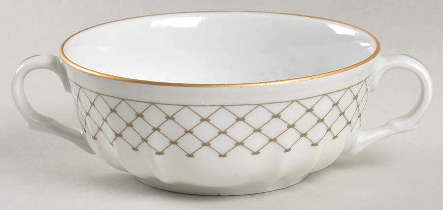 GIN290 Flat Cream Soup Bowl by Ginori 1735-1