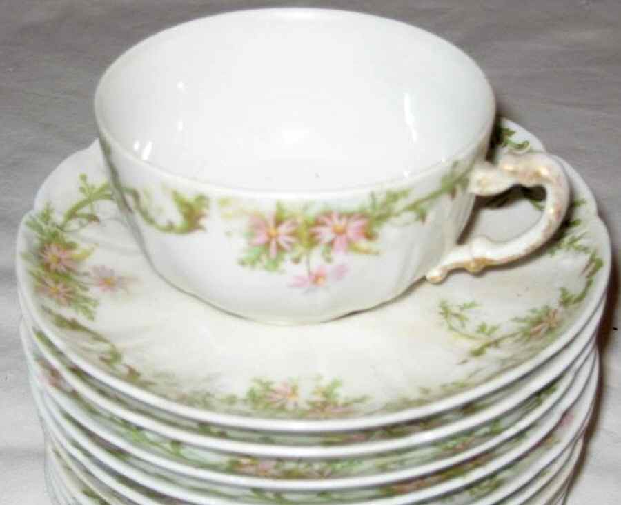 GUE677 Flat Cup & Saucer Set by WM Guerin-1