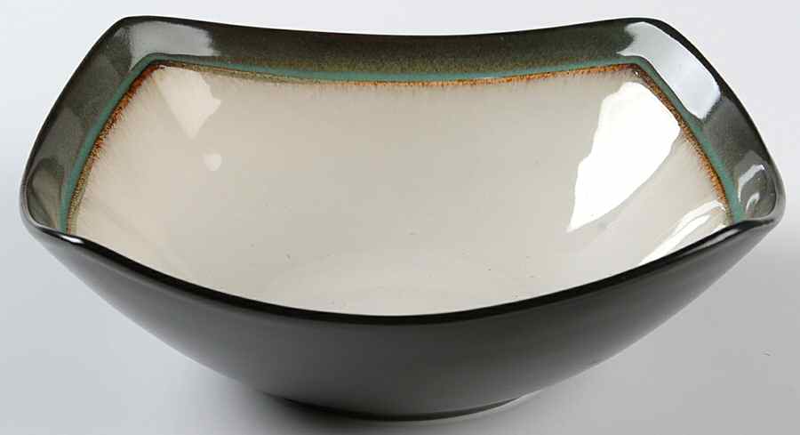 Bustamante Green Soup/Cereal Bowl by Gibson Designs-1