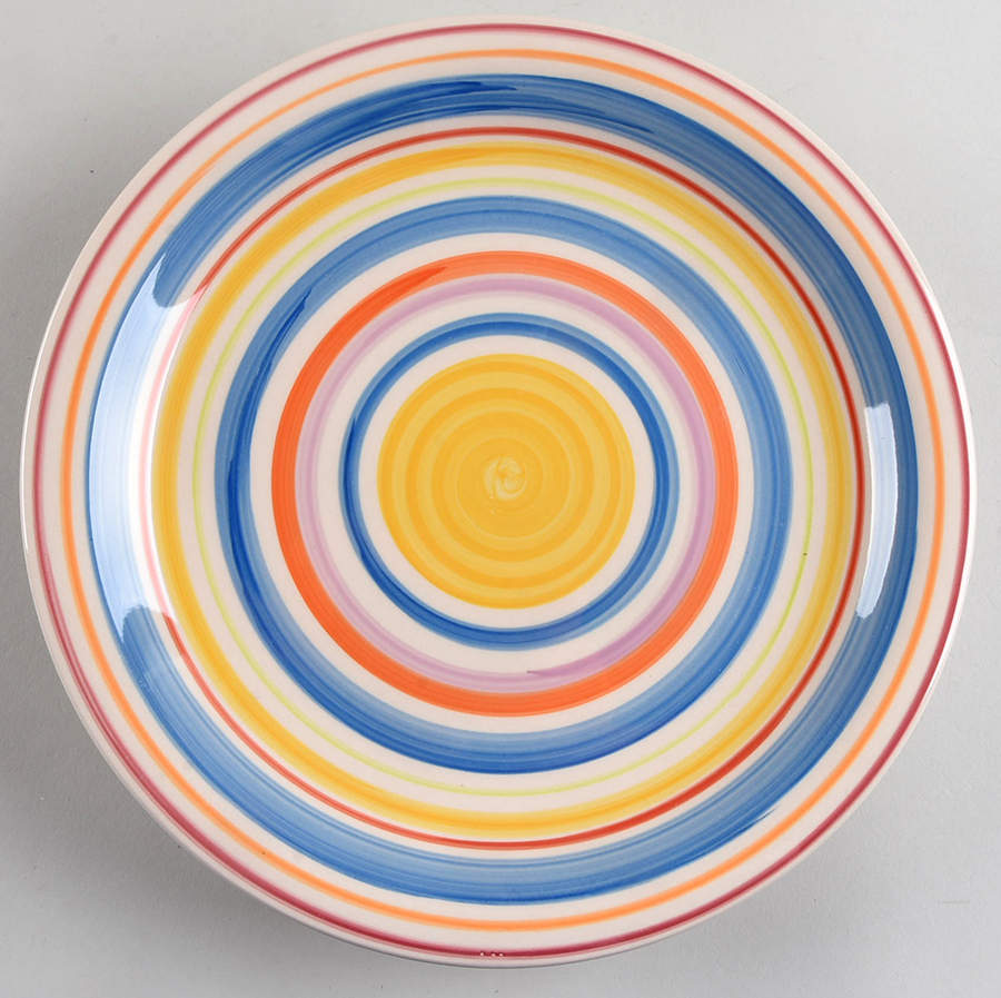 Sarita Rainbow Dinner Plate by Gibson Designs-1