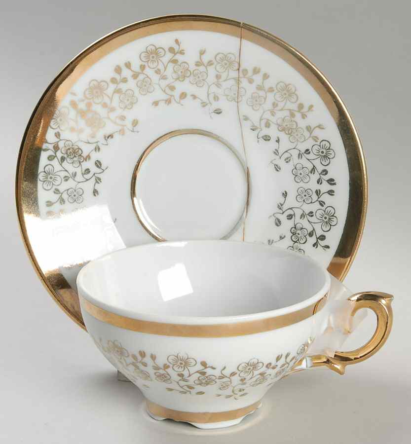 GKC9 Footed Cup & Saucer Set by Gareis, Kuhnl & Co-1