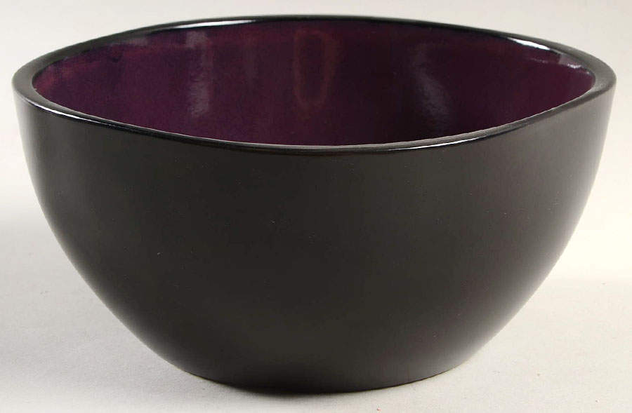 Soho Lounge Purple Soup/Cereal Bowl by Gibson Designs-1