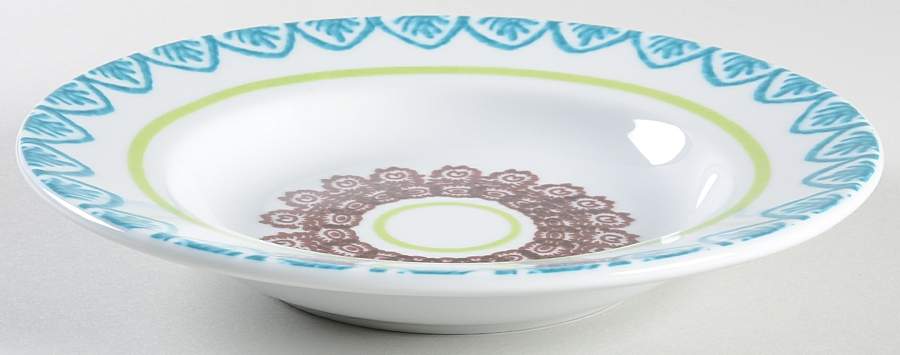 Folkware Large Rim Soup Bowl by Ginori 1735-1