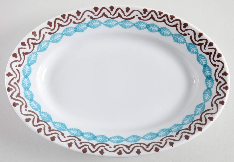 Folkware 9" Oval Serving Platter by Ginori 1735-1