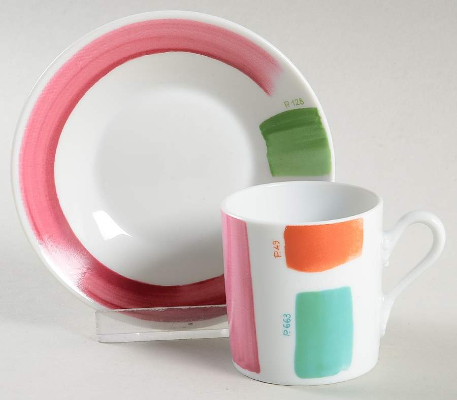 Prova Prima Flat Demitasse Cup & Saucer Set by Ginori 1735-1