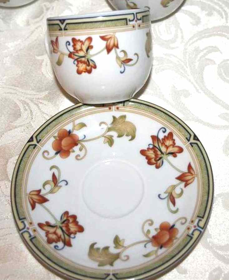 Autumn Flat Cup & Saucer Set by Giesche-1