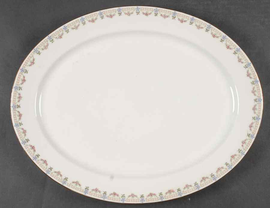 GUE695 15" Oval Serving Platter by WM Guerin-1