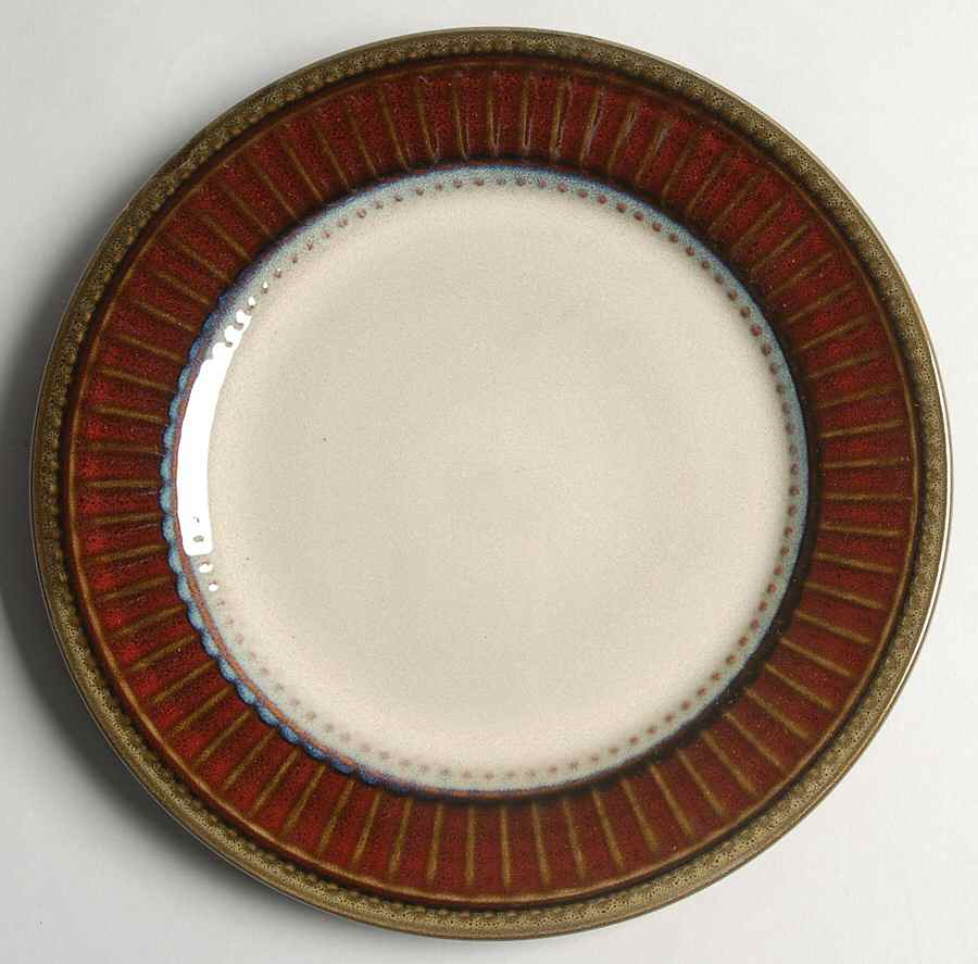 Artiste Red Salad Plate by Gibson Designs-1