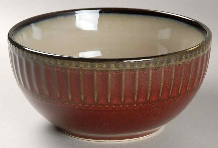 Artiste Red Soup/Cereal Bowl by Gibson Designs-1