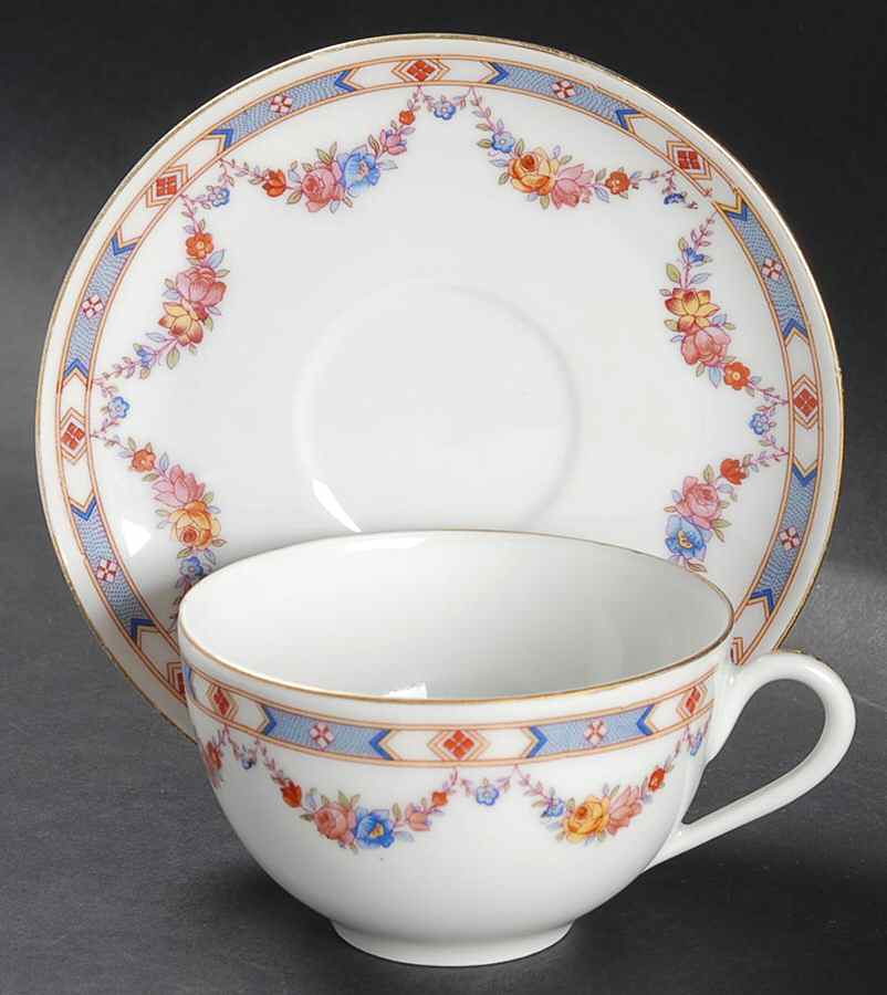 GMY289 Flat Cup & Saucer Set by Germany-1