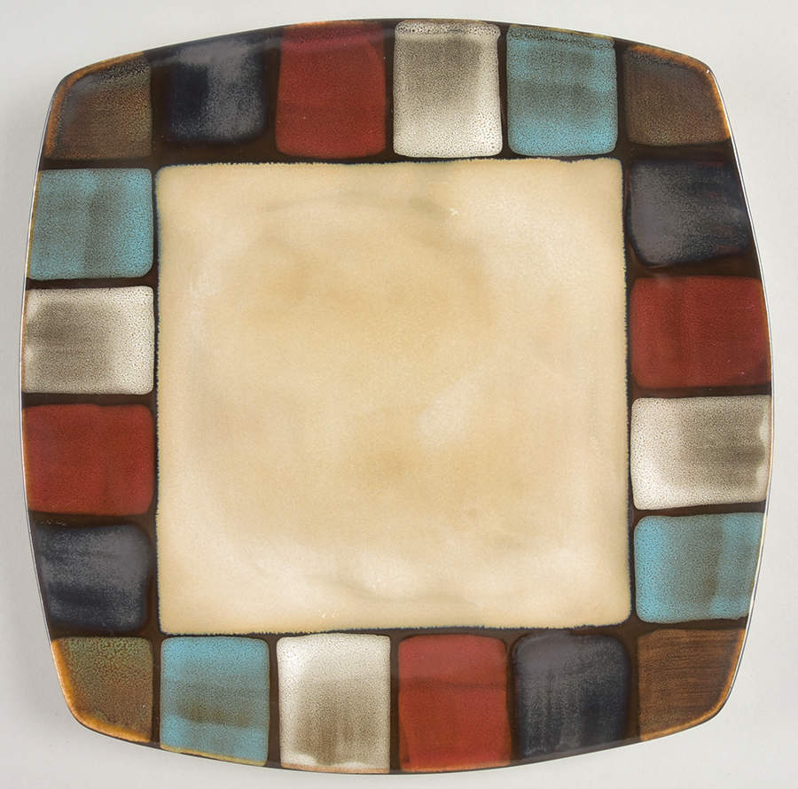 Villina Red Dinner Plate by Gibson Designs-1
