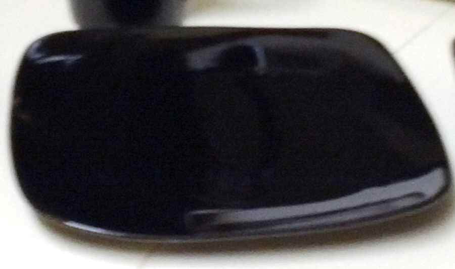 Ducette Black Salad Plate by Gibson Designs-1
