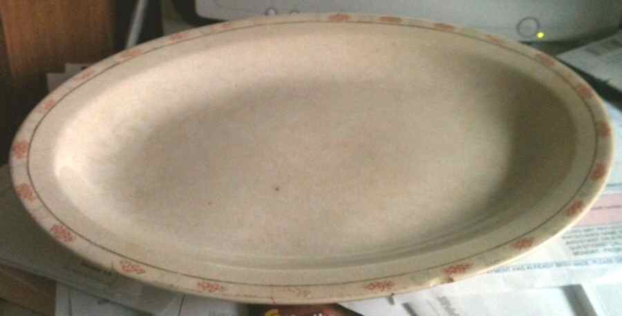 GEO539 13" Oval Serving Platter by WS George-1