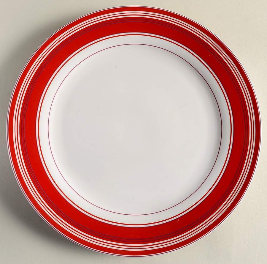 Red Stripe Dinner Plate by Gordon Ramsay Everyday-1