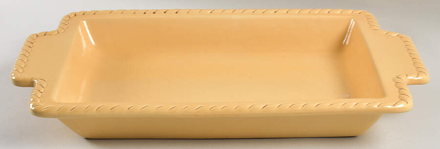 Yellow 19" Rectangular Baker by GG Collection-1