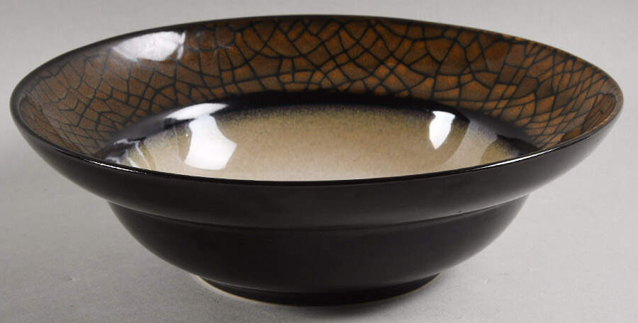Option Crackle Rim Soup Bowl by Gibson Designs-1