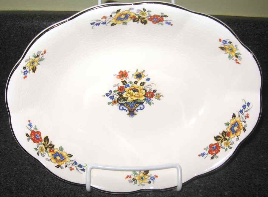 135D 9" Oval Vegetable Bowl by WS George-1