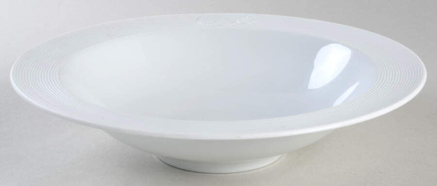 Galatea Bianco White Large Rim Soup Bowl by Ginori 1735-1