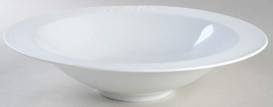 Galatea Bianco White 13" Large Salad Serving Bowl by Ginori 1735-1