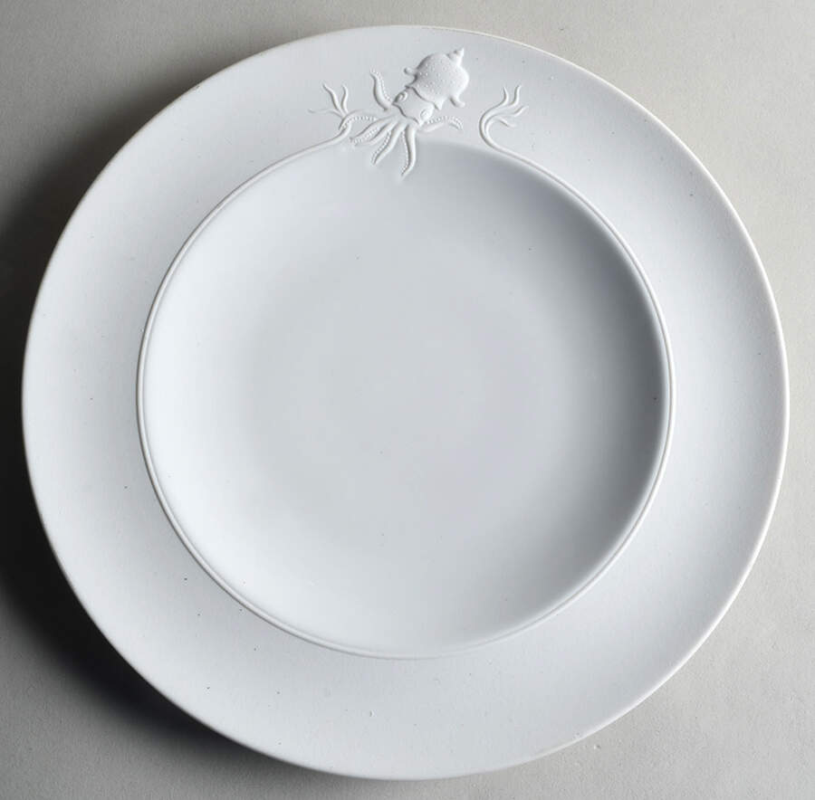 Galatea Bianco White Dinner Plate by Ginori 1735-1