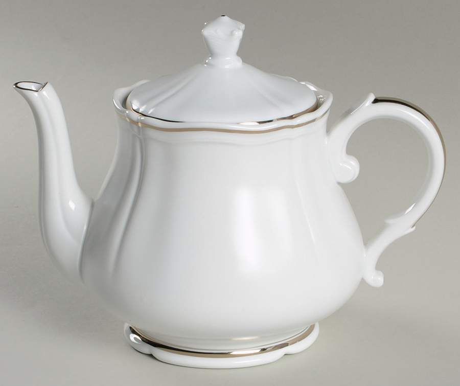 Pure White Teapot & Lid by Ginori 1735-1